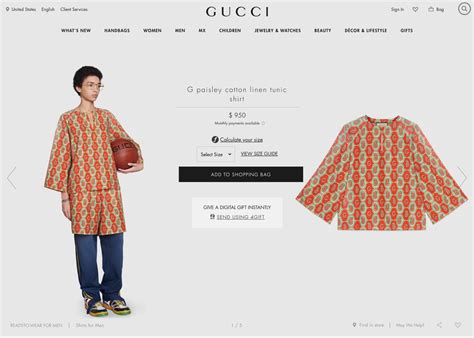 gucci premium pricing